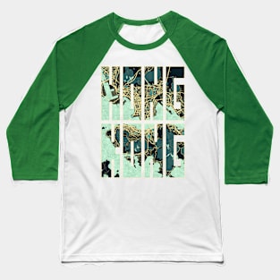 Hong Kong City Map Typography - Summer Baseball T-Shirt